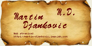 Martin Đanković vizit kartica